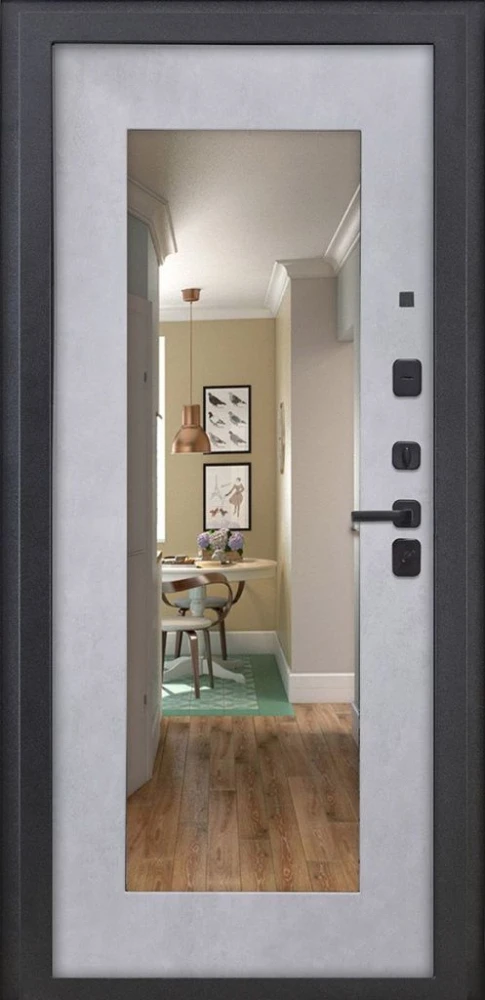 Входная дверь ДвериПРО Л-3б ФЛЗ-603 Бетон снежный DPRO228147 внутренняя сторона