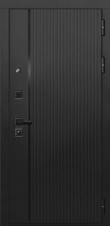 Входная дверь ДвериПРО Л-45 Алиса (16мм, ПВХ Ясень белый, зеркало) DPRO227559 внешняя сторона